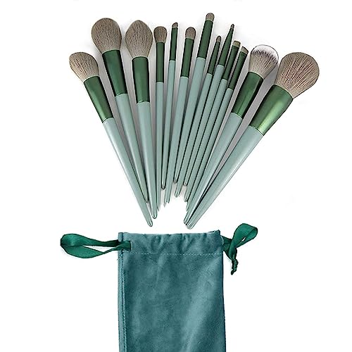 SJBAUTYO Set 13 Pennelli Trucco con borsa fibre rayon