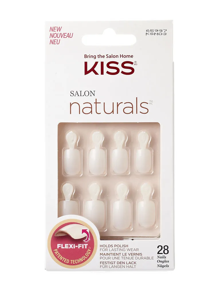 KISS Salon Natural Double Take unghie finte 28 pz