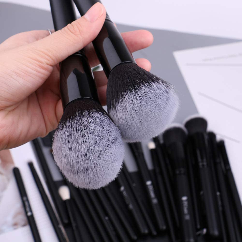 DUcare Set 20Pz Pennelli Trucco Nero fibre sintetiche