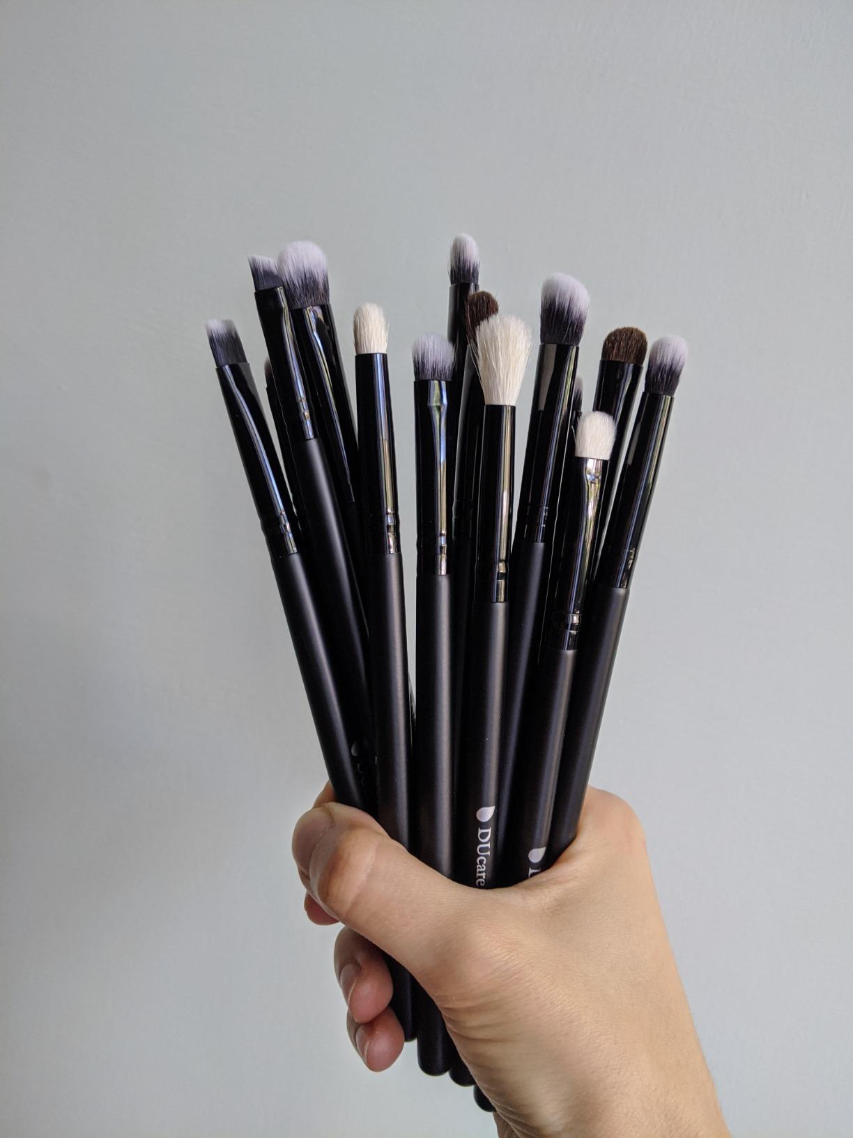 DUcare Set 20Pz Pennelli Trucco Nero fibre sintetiche