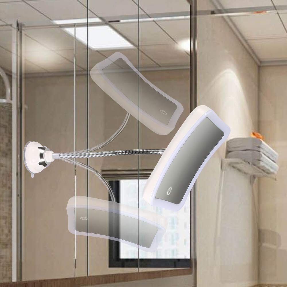 DUcare LED 7X Specchio ingranditore trucco con ventosa e luce