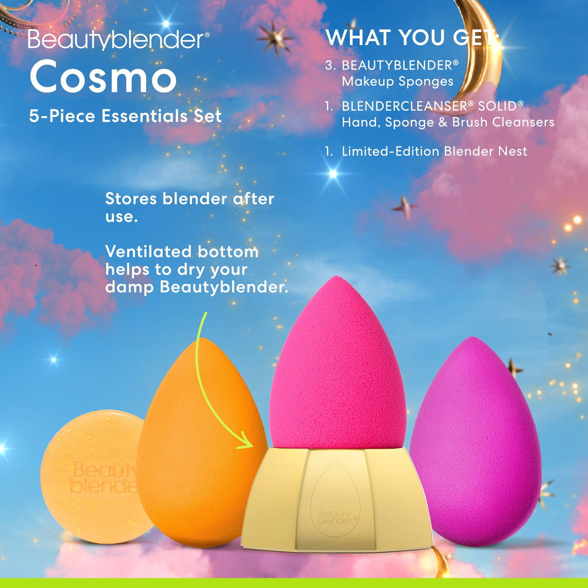 Beautyblender Cosmo Set 5 pezzi edizione limitata