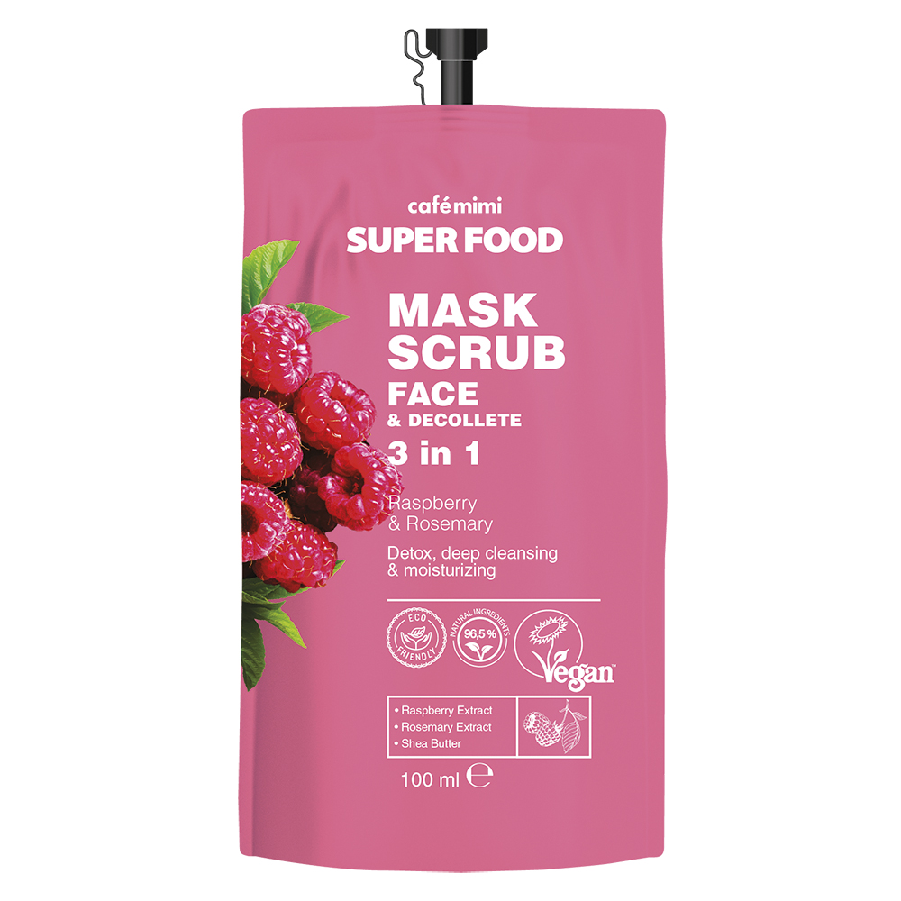 Café Mimi Lampone Rosmarino maschera scrub viso 100 ml