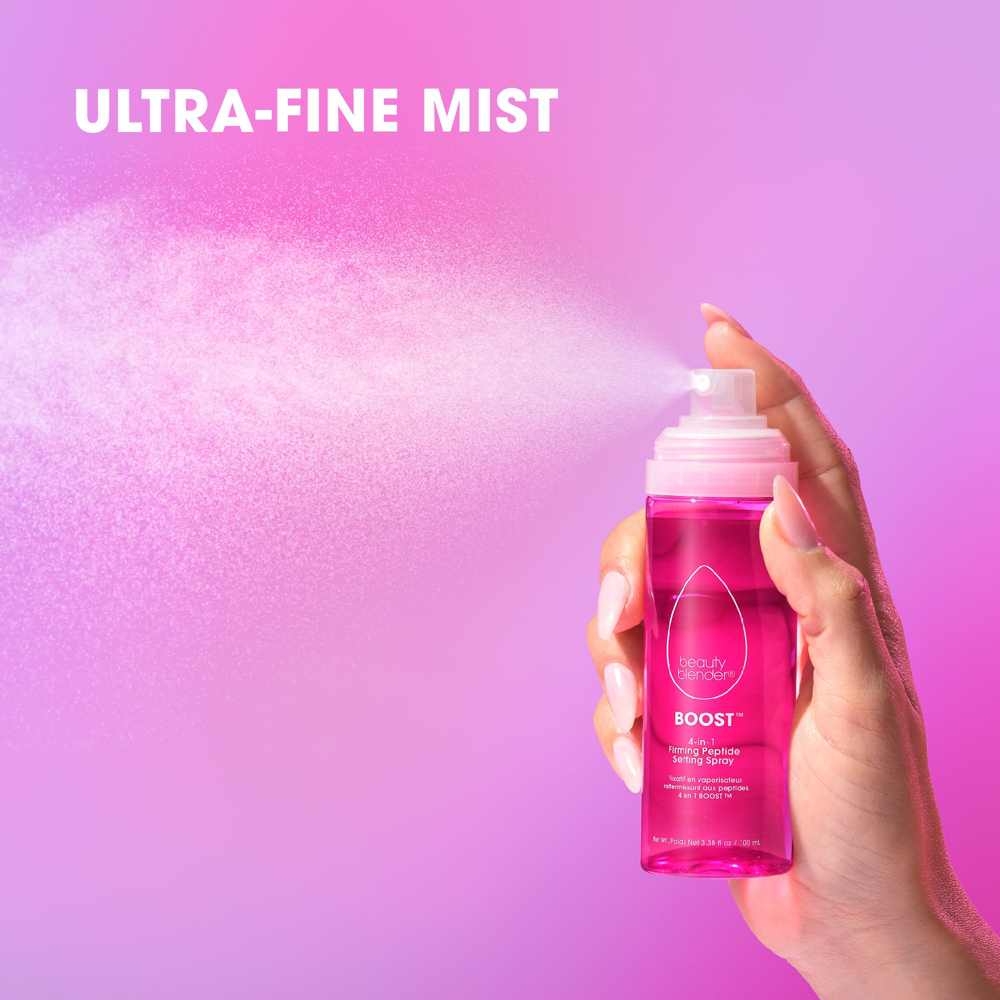 Beautyblender Boost 4-in-1 spray fissante 18 ore peptidi