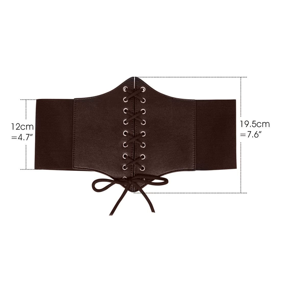 SJBAUTYO Cintura Corsetto Elastica Marrone Larga