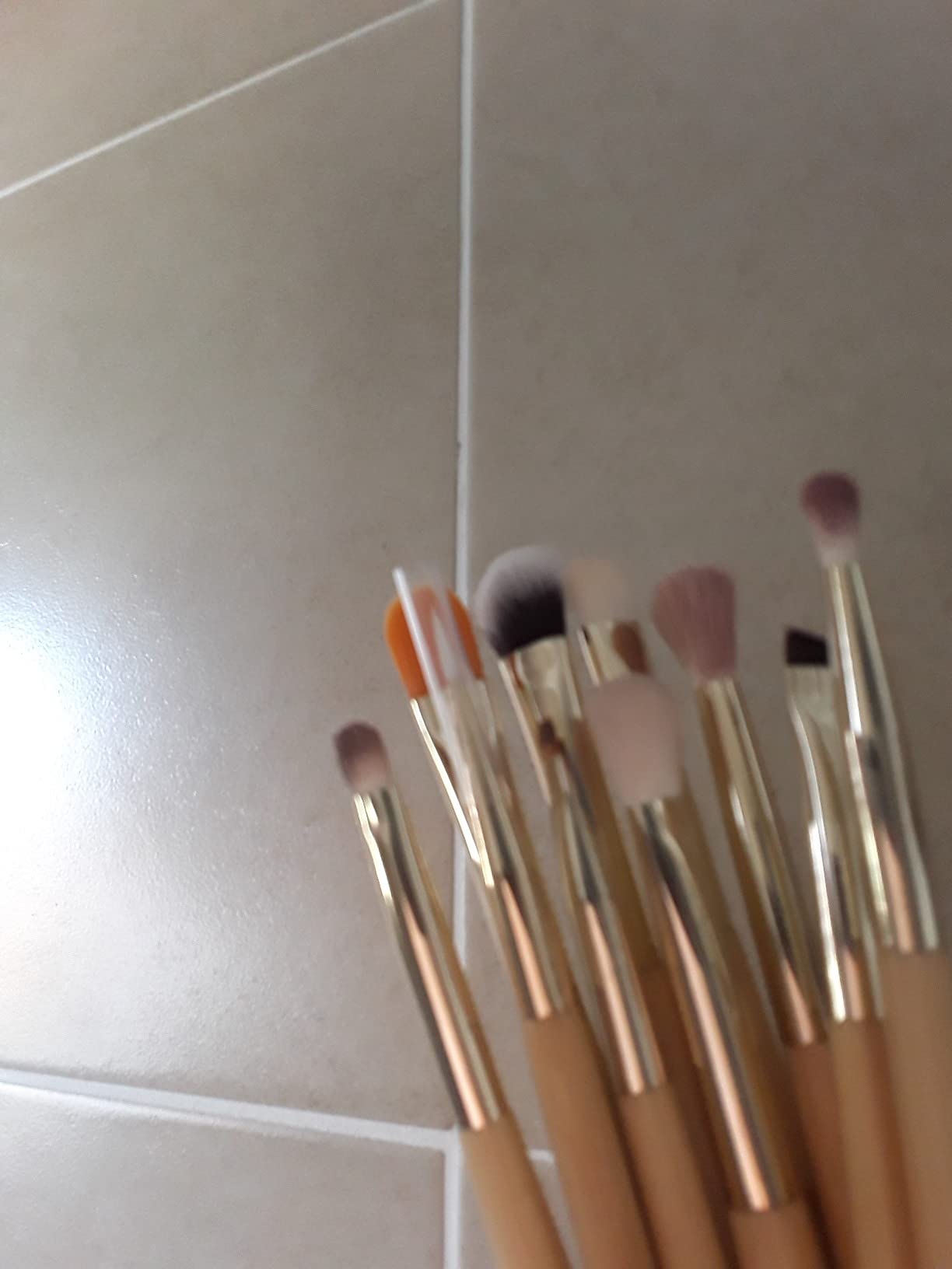 BEILI Set 15 pennelli occhi nero pelo naturale