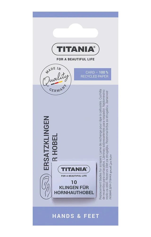 Titania 3100 K Lame Tagliacalli Acciaio 10 Pezzi