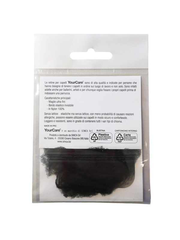 YourCare Retina Invisibile retina capelli nera 2 pezzi