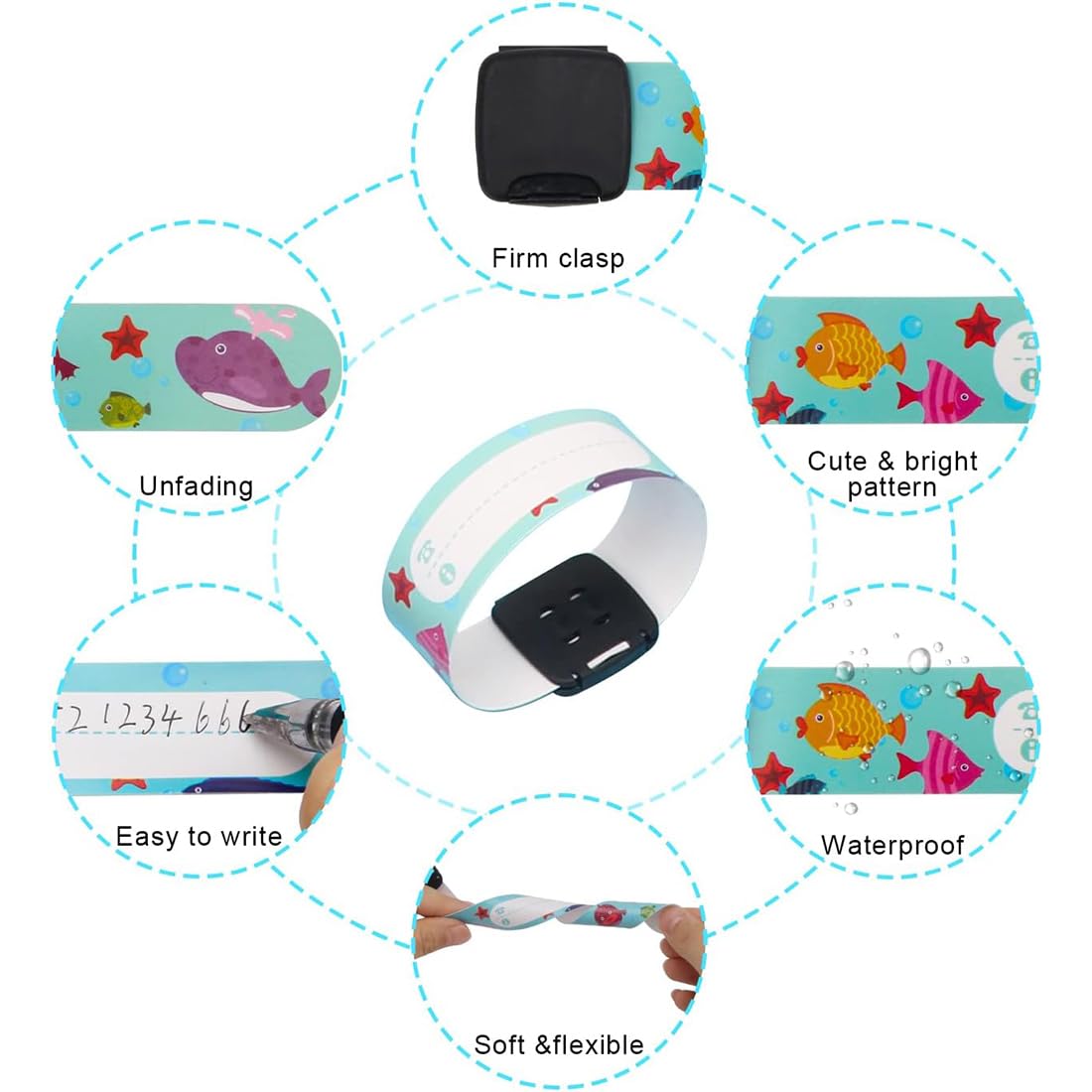 SJBAUTYO Kit 24 Tamponi Inchiostro Colorati Bambini