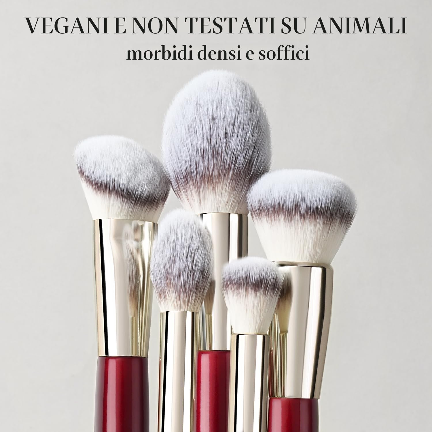 BEILI Set Pennelli Trucco 15 Pezzi Vegano Sintetici