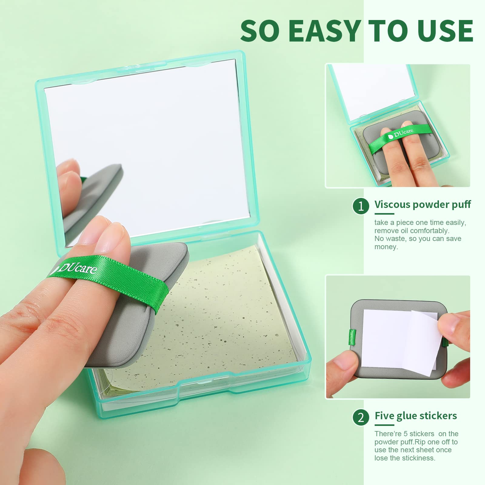 Ducare Oil Blotting Tissues cartine opacizzanti tè verde 100pz