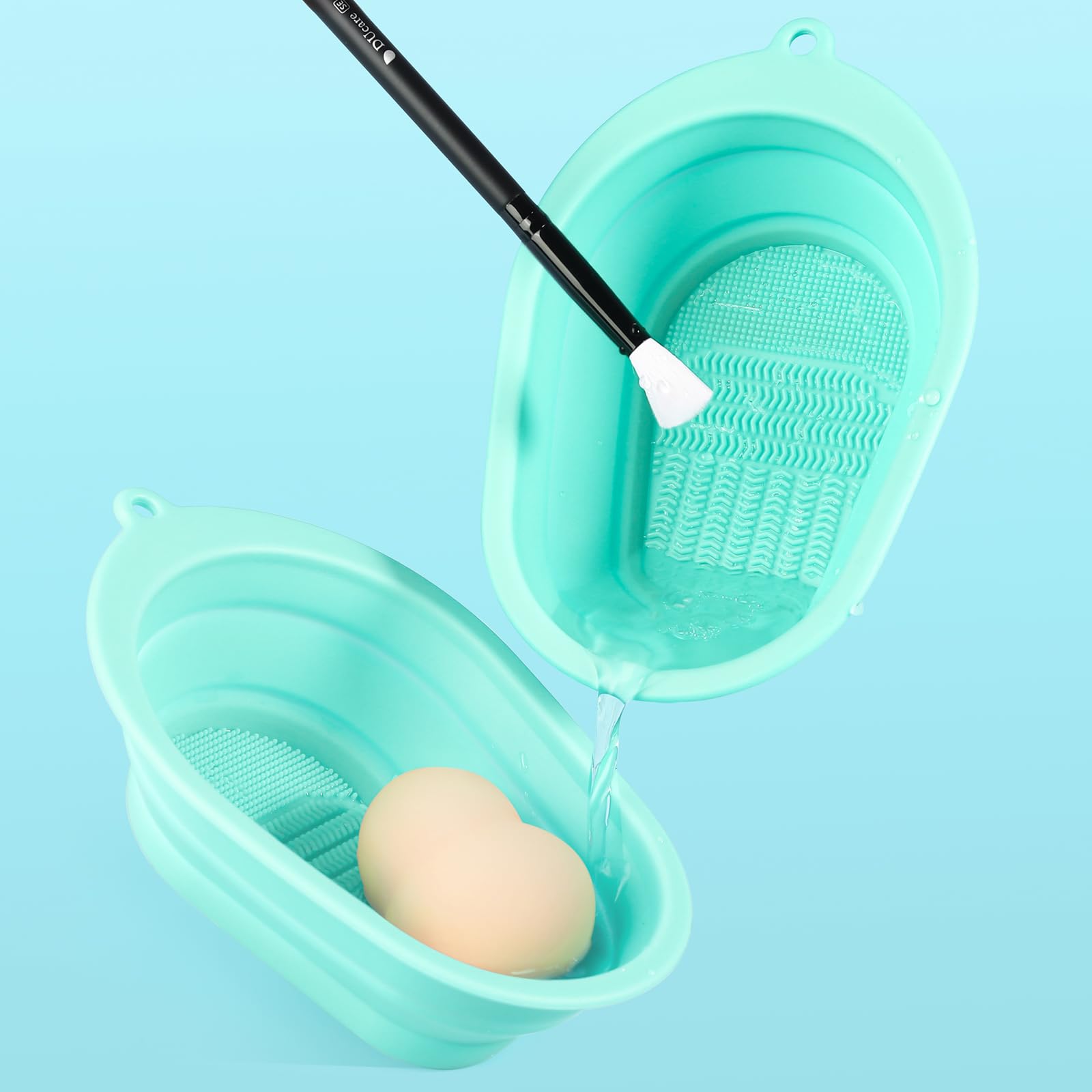 DUcare tappetino pulizia pennelli silicone verde