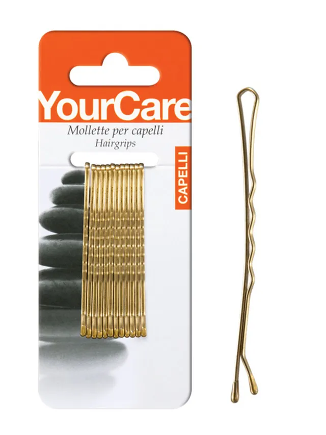 YourCare M25B mollette goccia 2,5" biondo 12 pezzi
