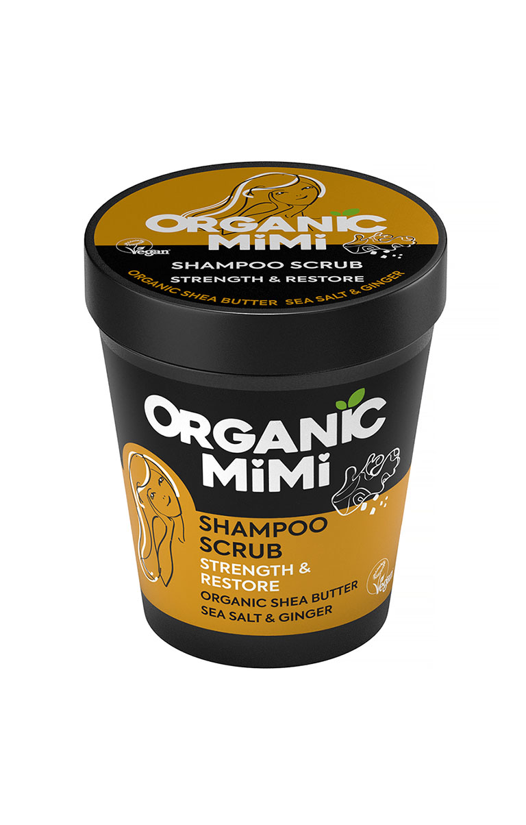Organic Mimi Shampoo Scrub Rinforzante Sale Marino 280 g