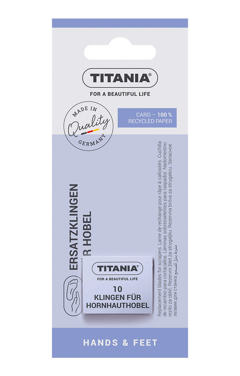 Titania 3100 K Lame Tagliacalli Acciaio 10 Pezzi