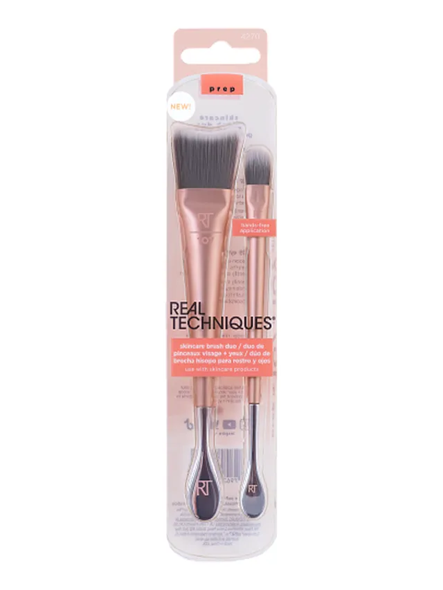 Real Techniques Skincare Brush Duo pennelli viso 2 pezzi