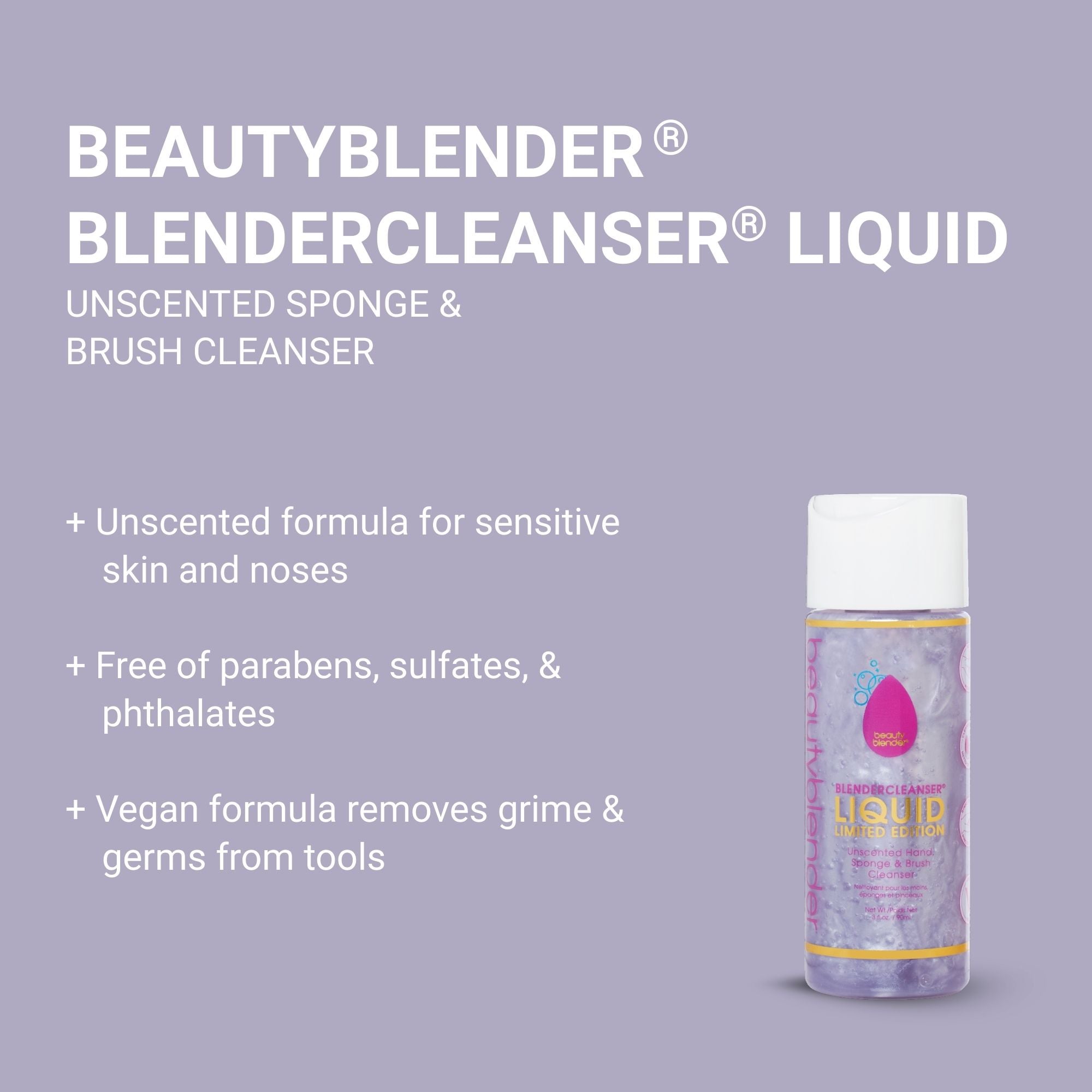 Beautyblender Blendercleanser Liquid Glitz detergente spugne