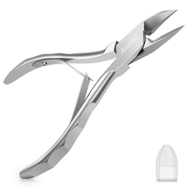 Auxmir Tronchesino Unghie Professionale tagliaunghie argento acciaio inox