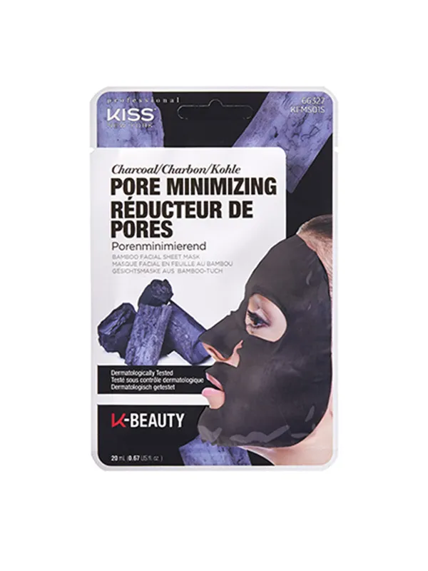 KISS 100% Cotone KFMS01 Maschera Viso Carbone