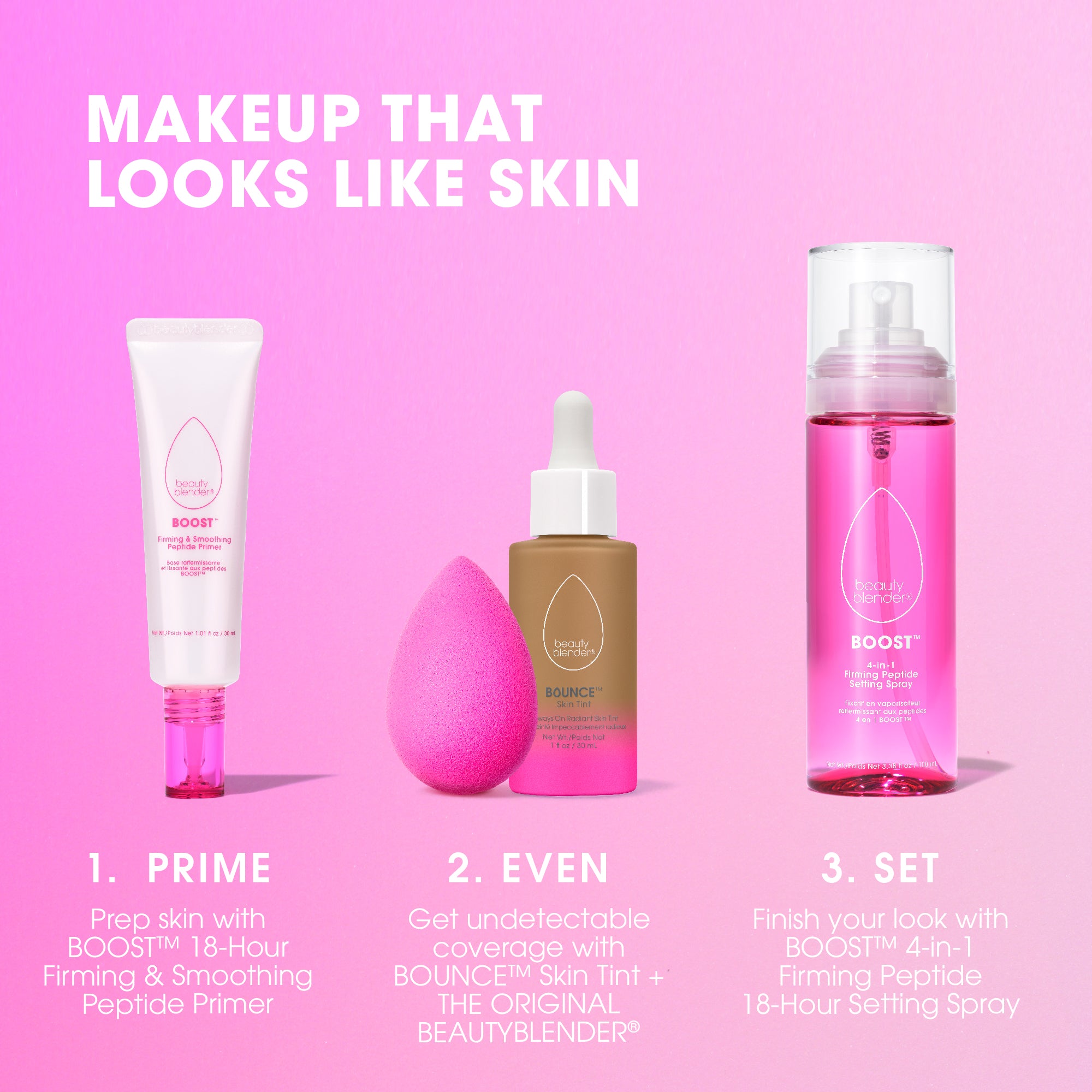 Beautyblender Boost Primer viso 18 ore peptidi e ceramidi
