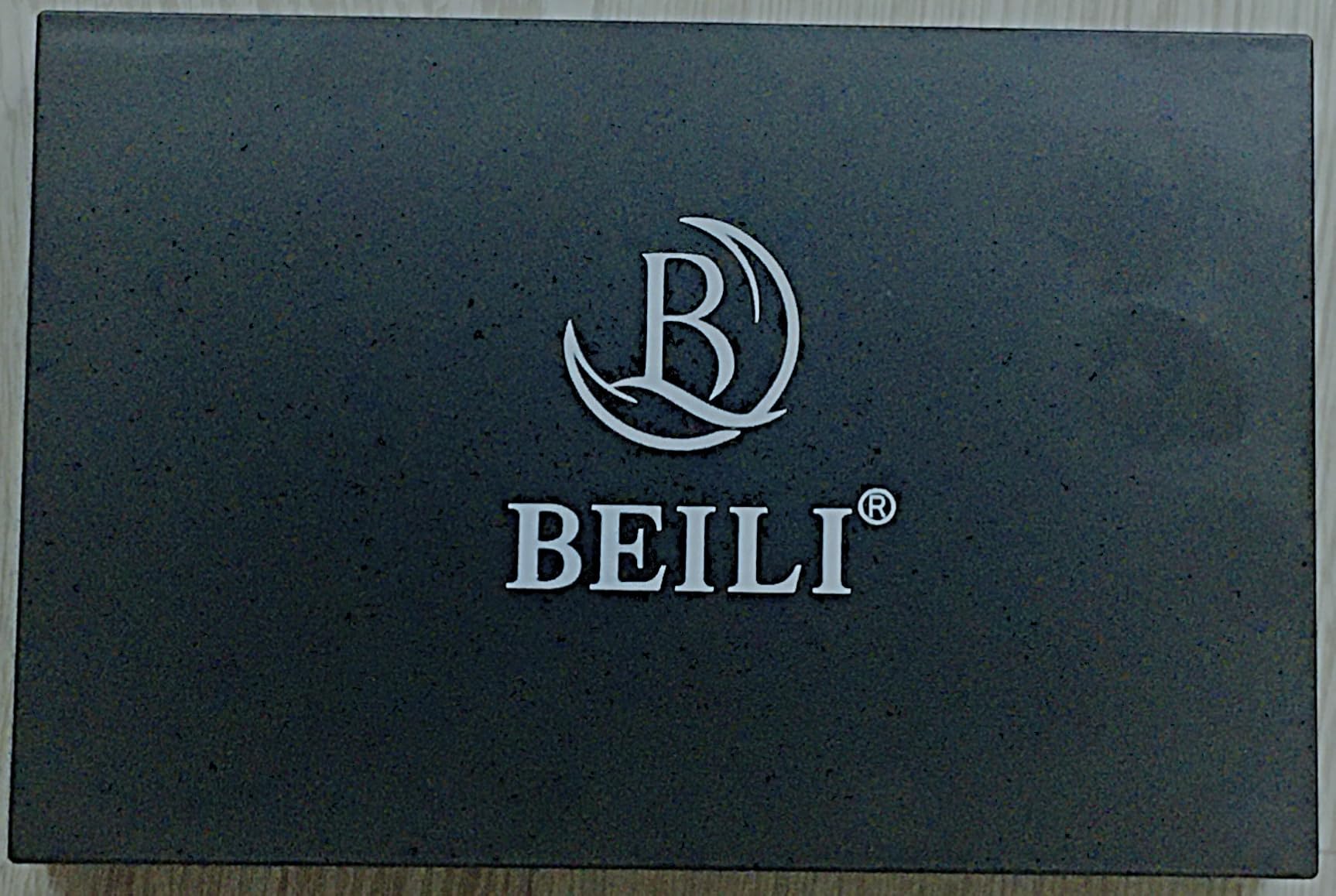 BEILI Set 8 Pennelli Trucco Viaggio Argento con Specchio