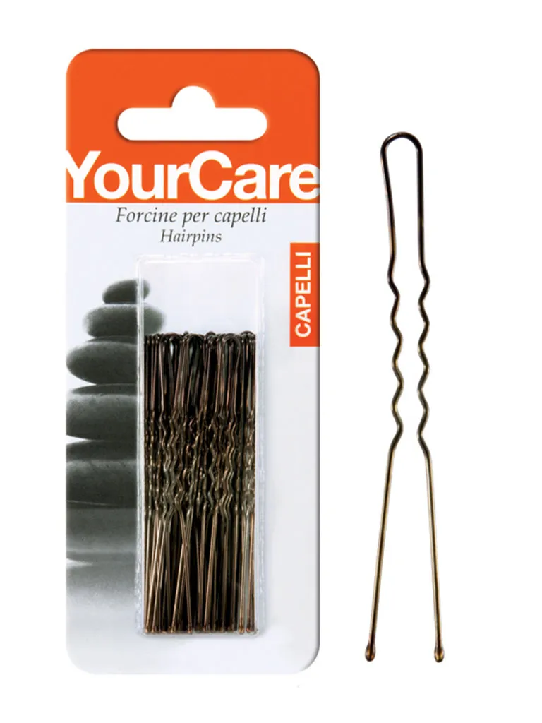 YourCare F25IC forcine invisibili castano 40 pezzi 2,5"