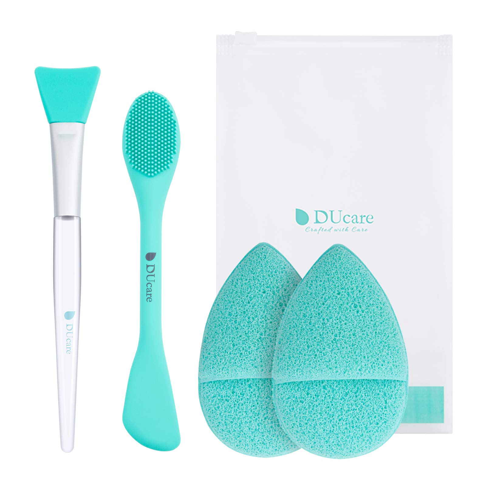 DUcare Set Maschera Viso Silicone 4 Pezzi Verde
