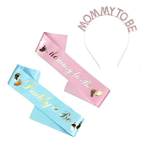 SJBAUTYO Set Baby Shower Fascia e Sash 3 Pezzi