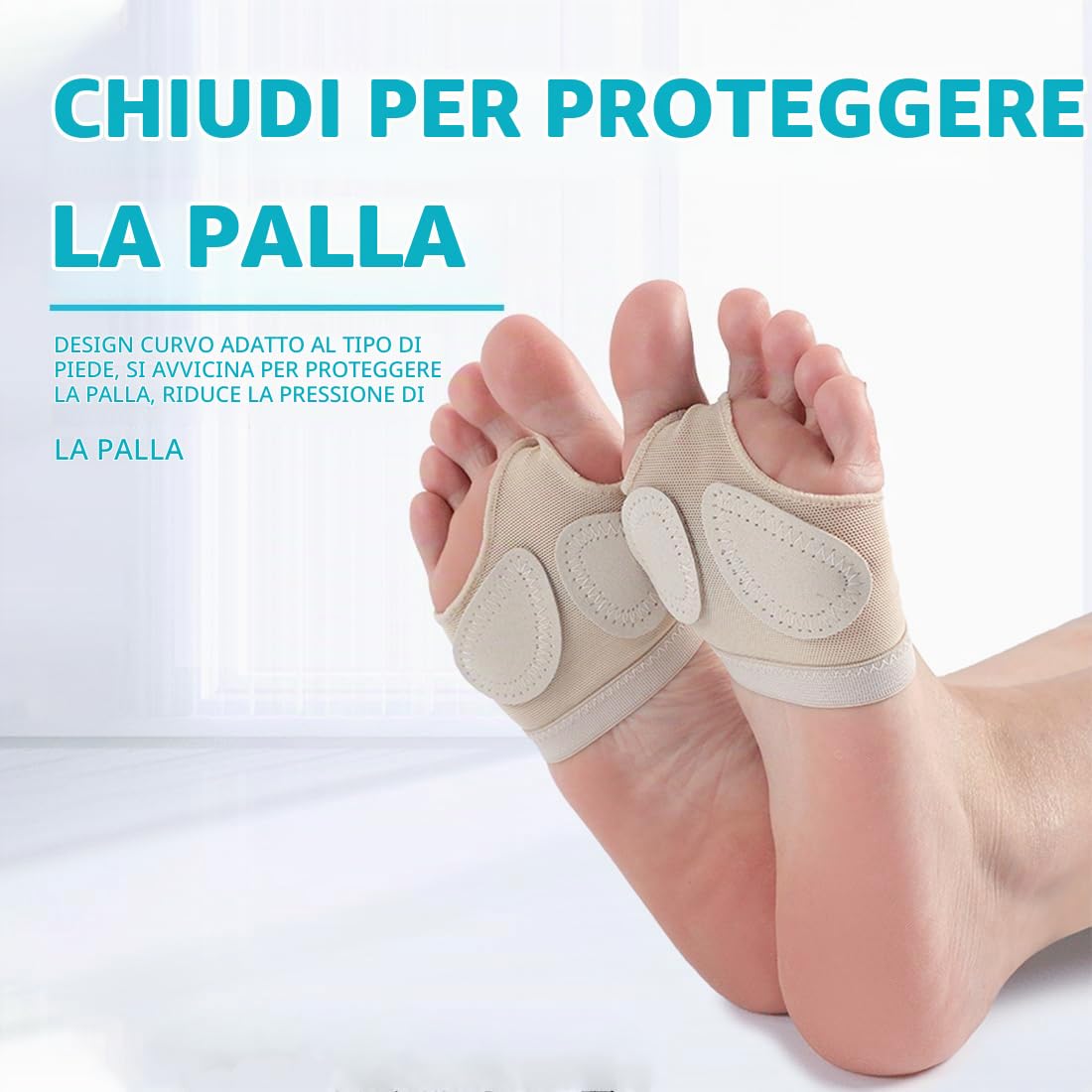 SJBAUTYO 2 Paia Cuscinetti Avampiede Danza M Antiscivolo