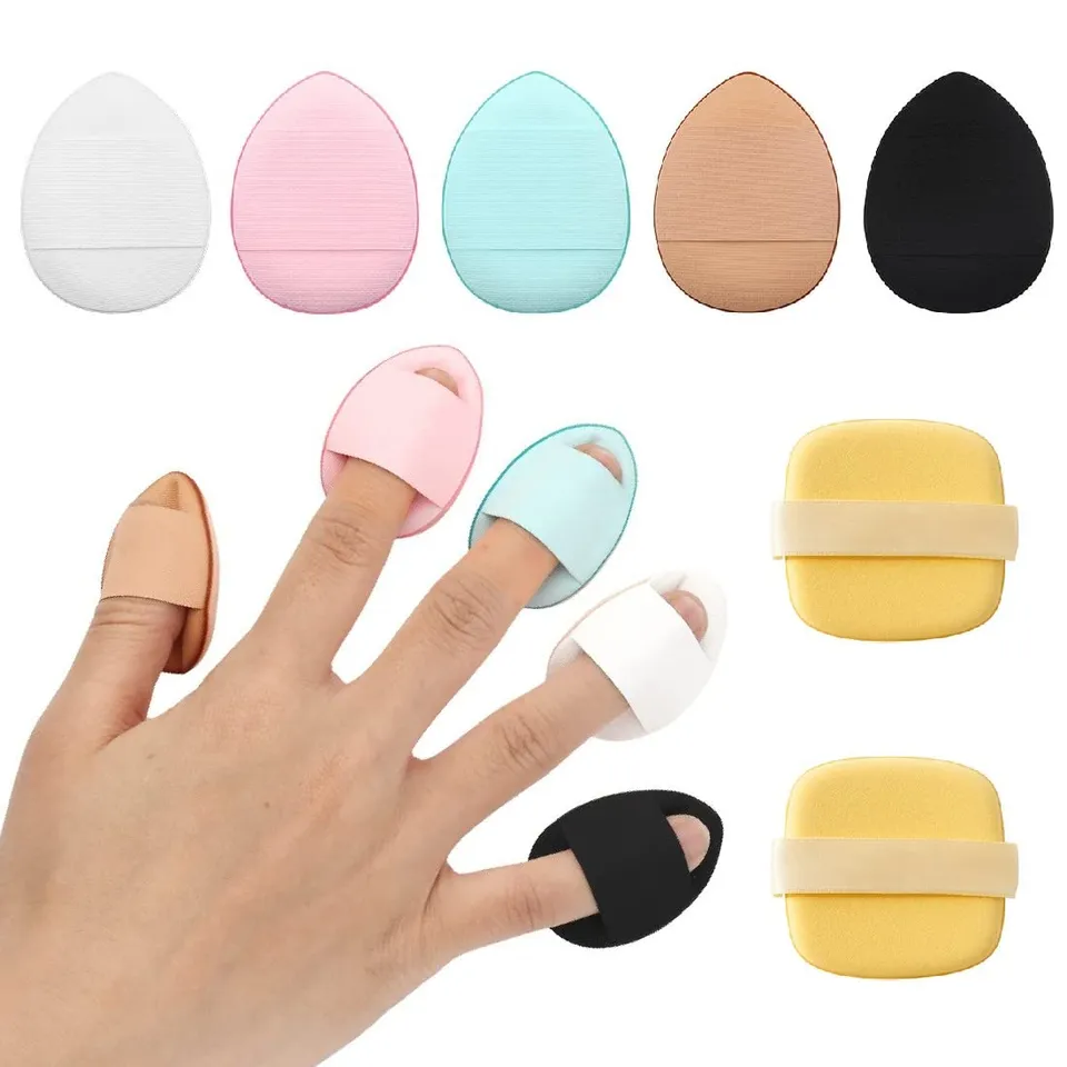SJBAUTYO Set 7 Puff Cipria spugnette trucco mini dita