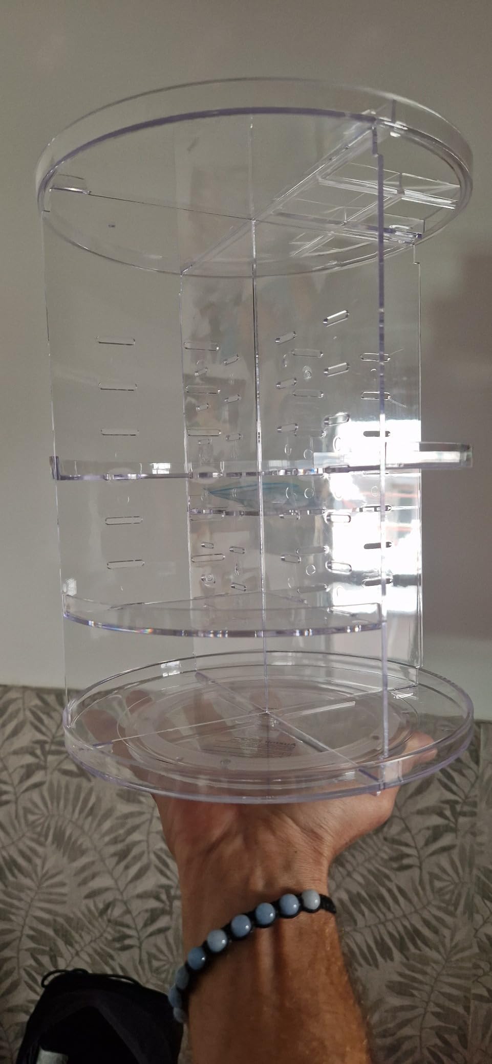 Auxmir Organizer Trucchi Rotante 360° 9 Ripiani Trasparente
