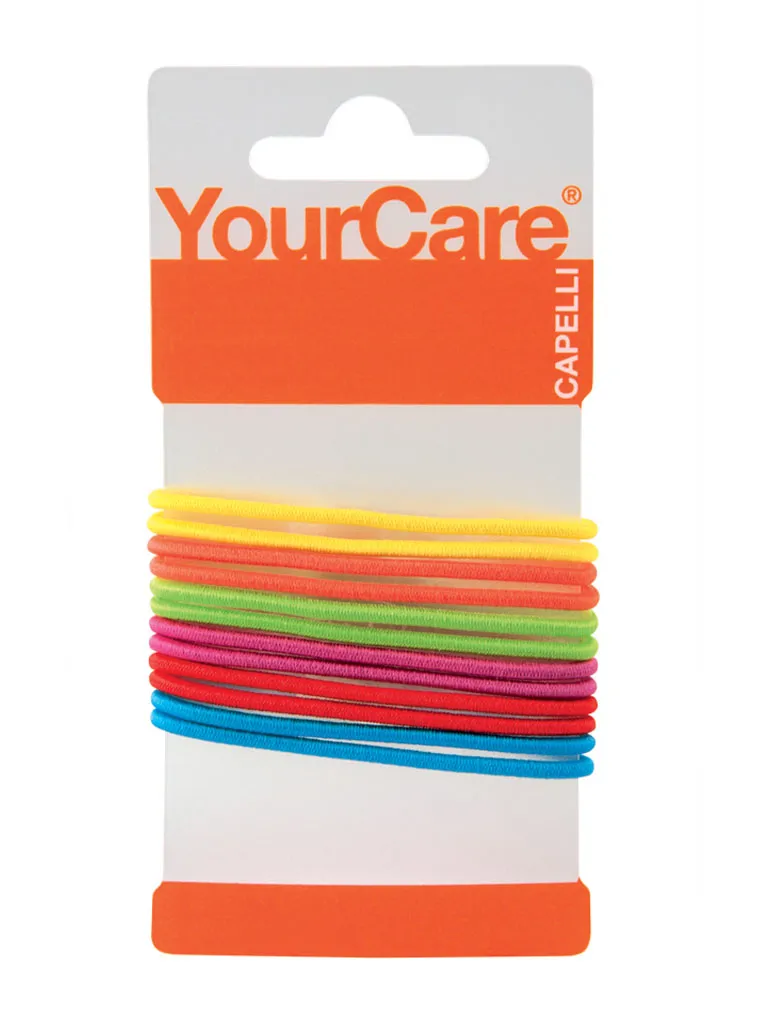 YourCare NoClip Medium elastici capelli 12 pezzi colorati