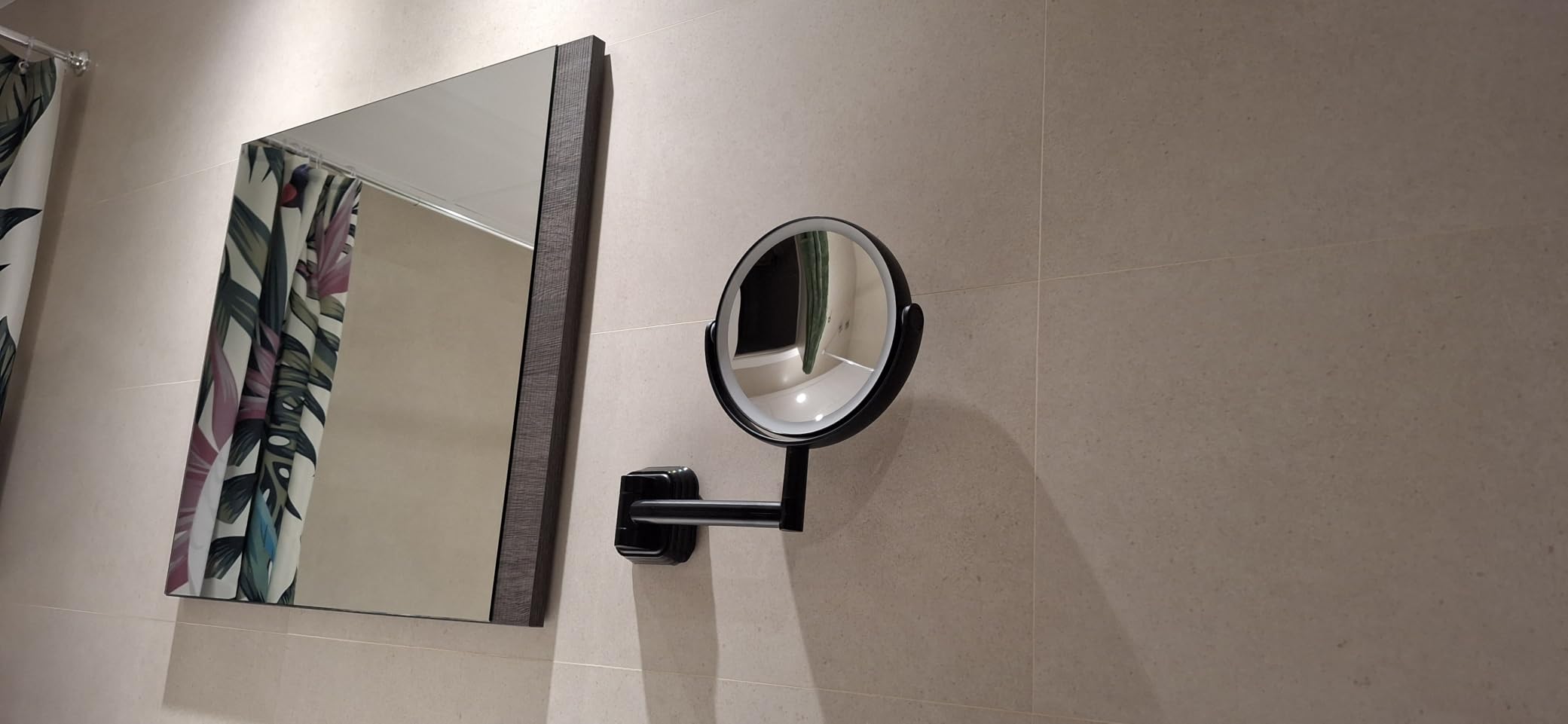 Auxmir Specchio Trucco LED da Parete 30X/1X nero