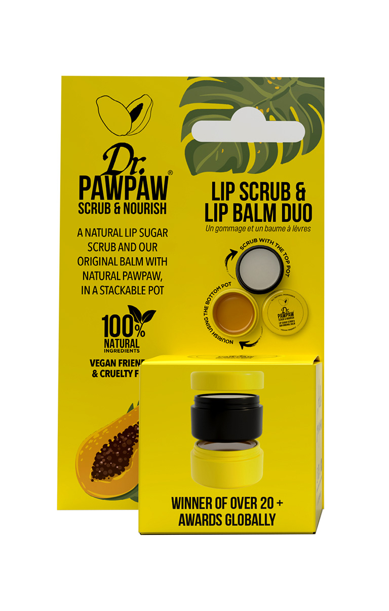 Dr.PawPaw Lip Balm Lip Scrub Duo balsamo labbra 16 ml