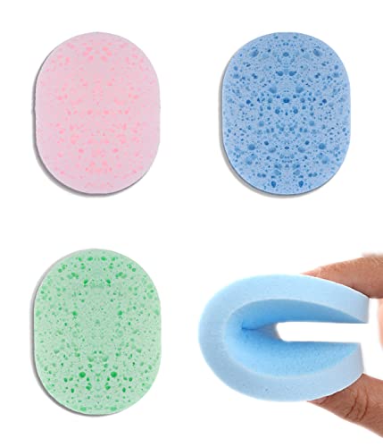SJBAUTYO Spugne Viso Cellulosa 3 Pezzi Riutilizzabili