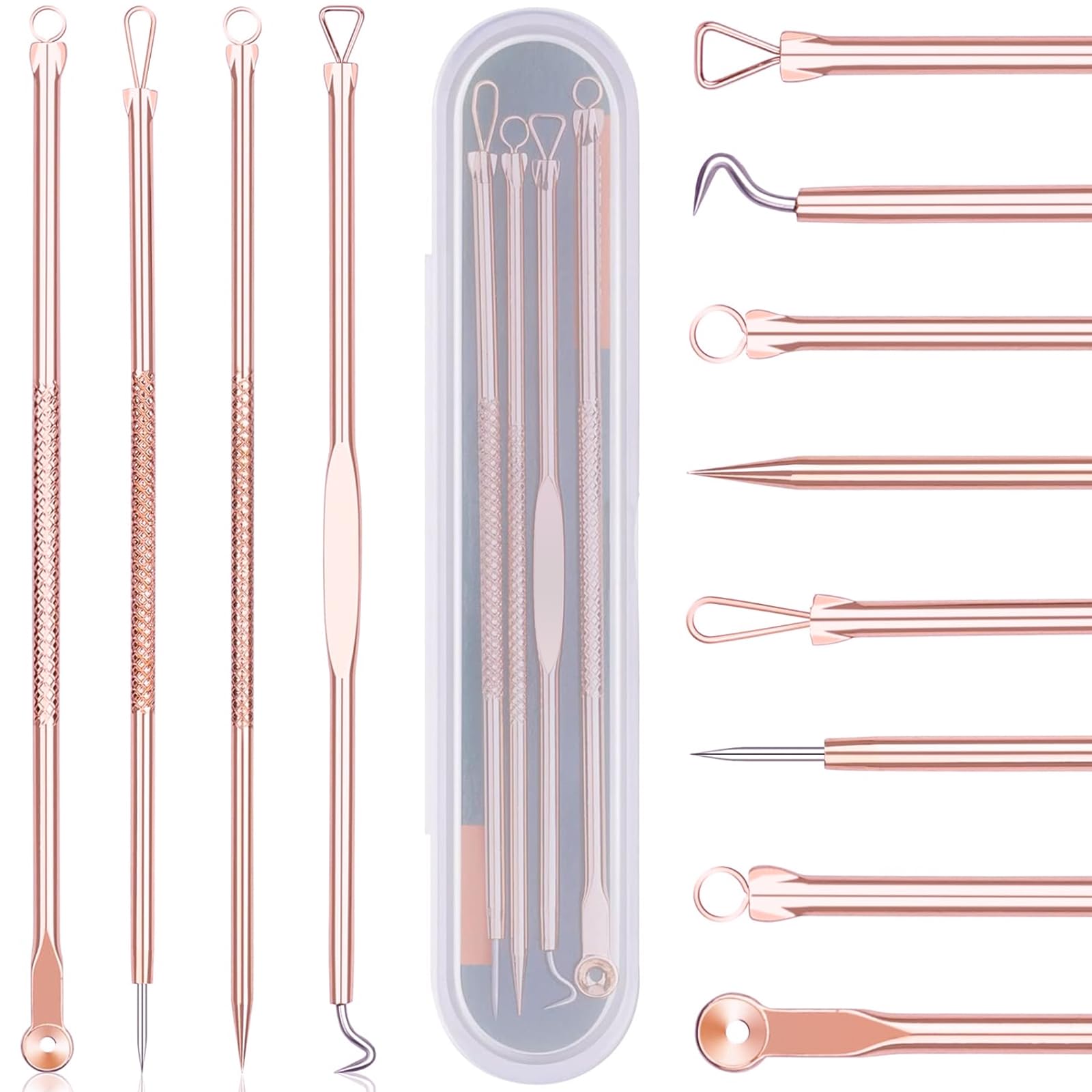 DUcare Set 4 Pezzi Estrattore Punti Neri Oro Acciaio Inox