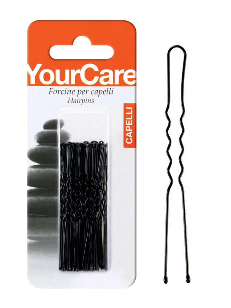 YourCare Forcine Invisibili Nere 2,5" 40 pezzi tenuta ferma