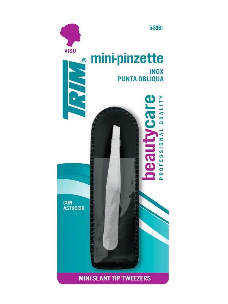Trim 5-89 BI mini pinzetta sopracciglia inox con astuccio