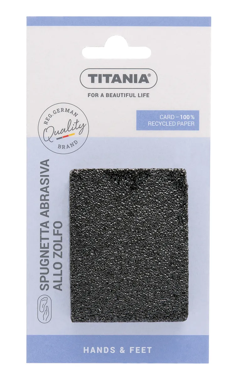 Titania 3000/2 spugna abrasiva allo zolfo extra forte callosita