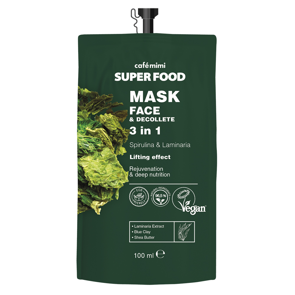 Café Mimi Superfood 3 in 1 Maschera Viso 100 ml Lifting