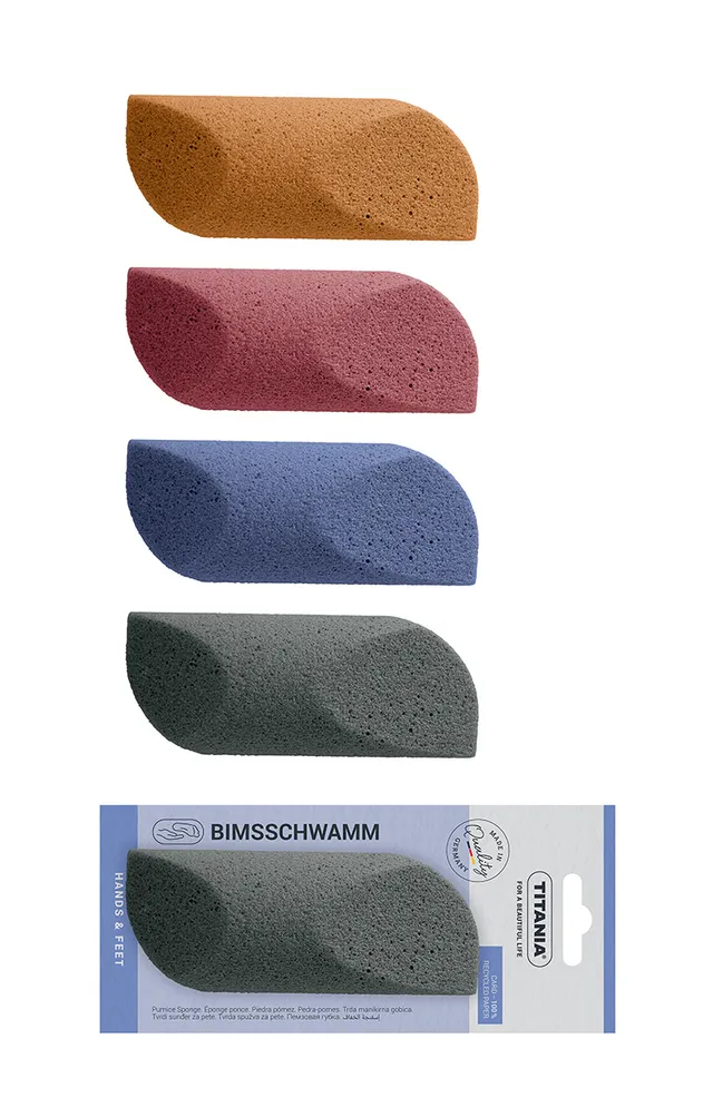 Titania 3000/6K spugnetta abrasiva callosità colori assortiti