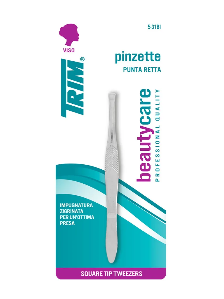 Trim 5-31B pinzetta punta retta acciaio