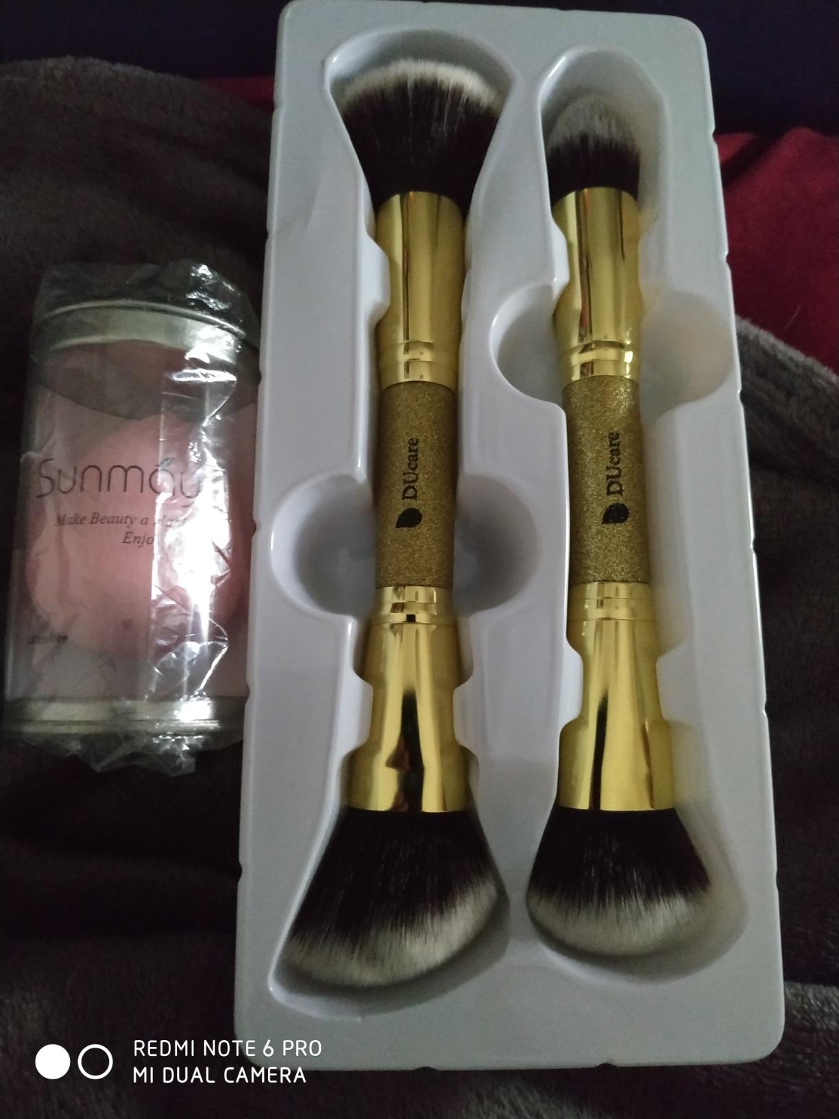 Ducare Pennello Fondotinta Doppia Testa 2 Pezzi Glitter