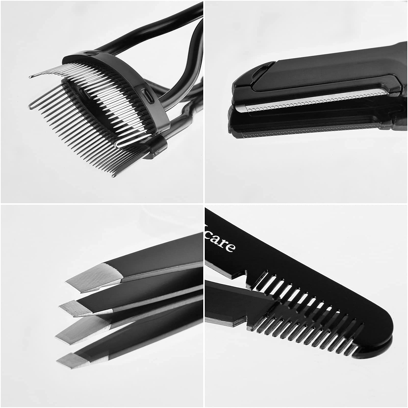 DUcare Kit Sopracciglia 5 in 1 con Pinzetta e Rasoio