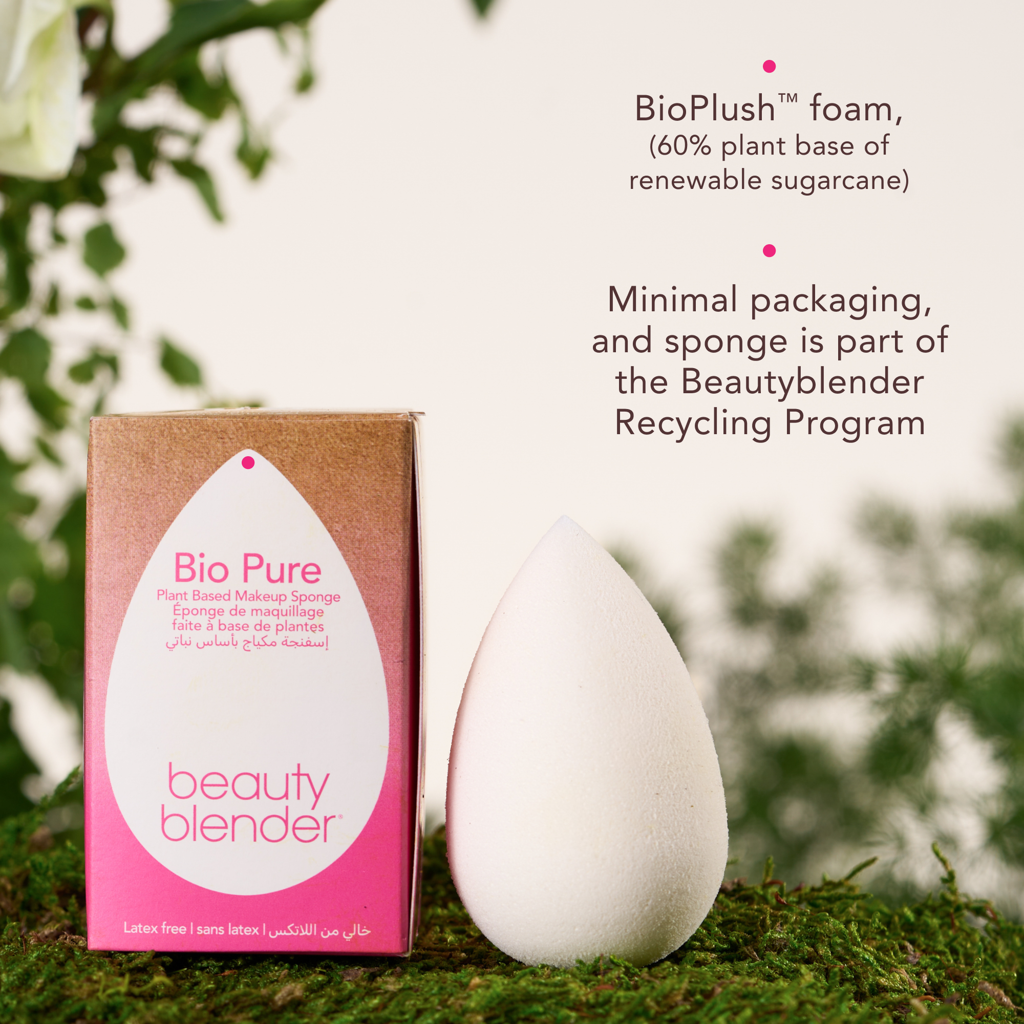 Beautyblender Bio Pure Spugna trucco base vegetale