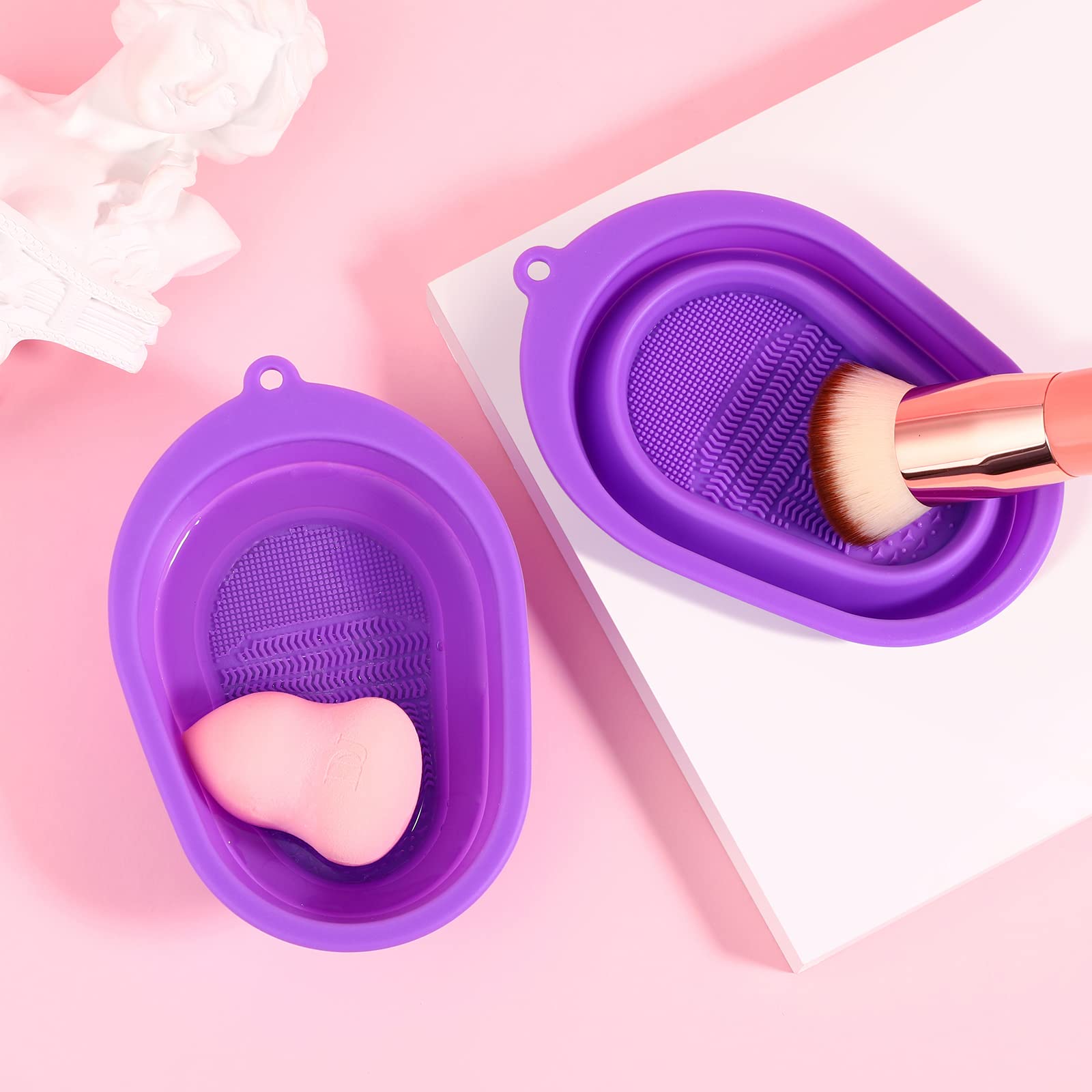 DUcare Tappetino Pulizia Pennelli Silicone Pieghevole