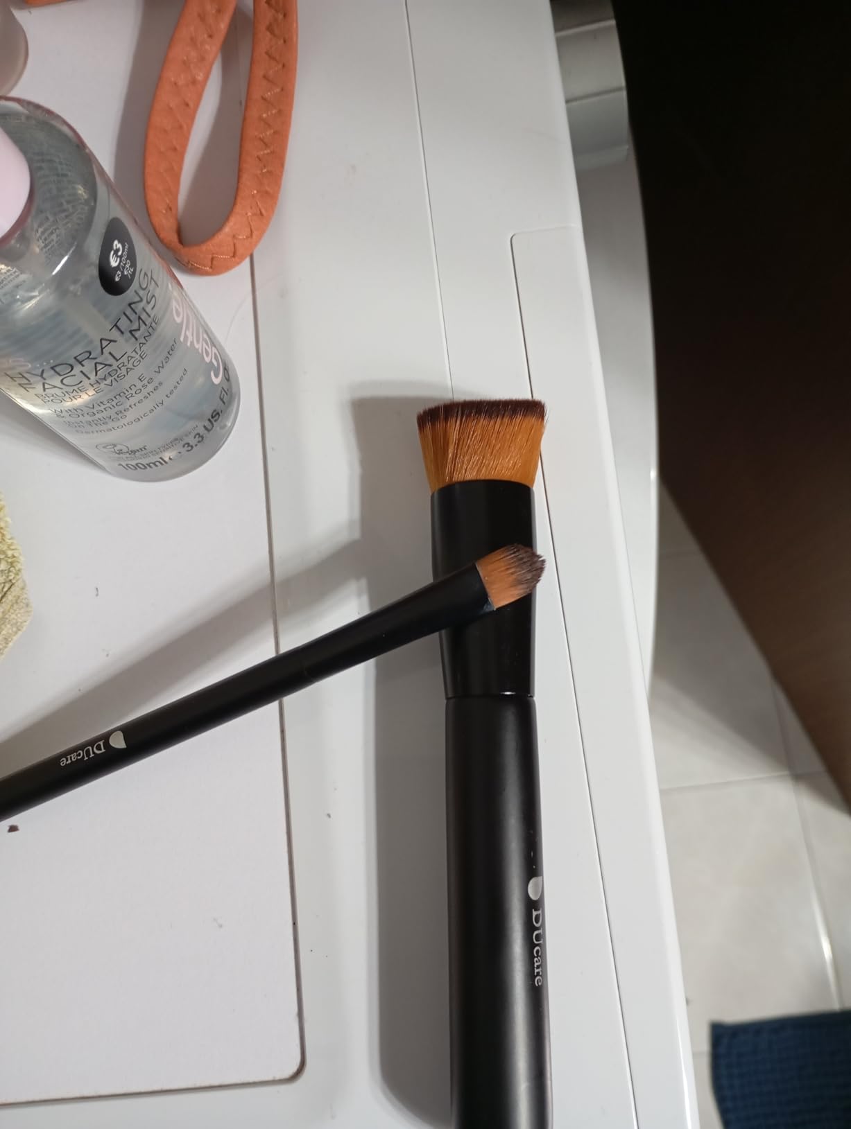 DUcare Pennelli Fondotinta e Correttore 2 Pezzi Marrone