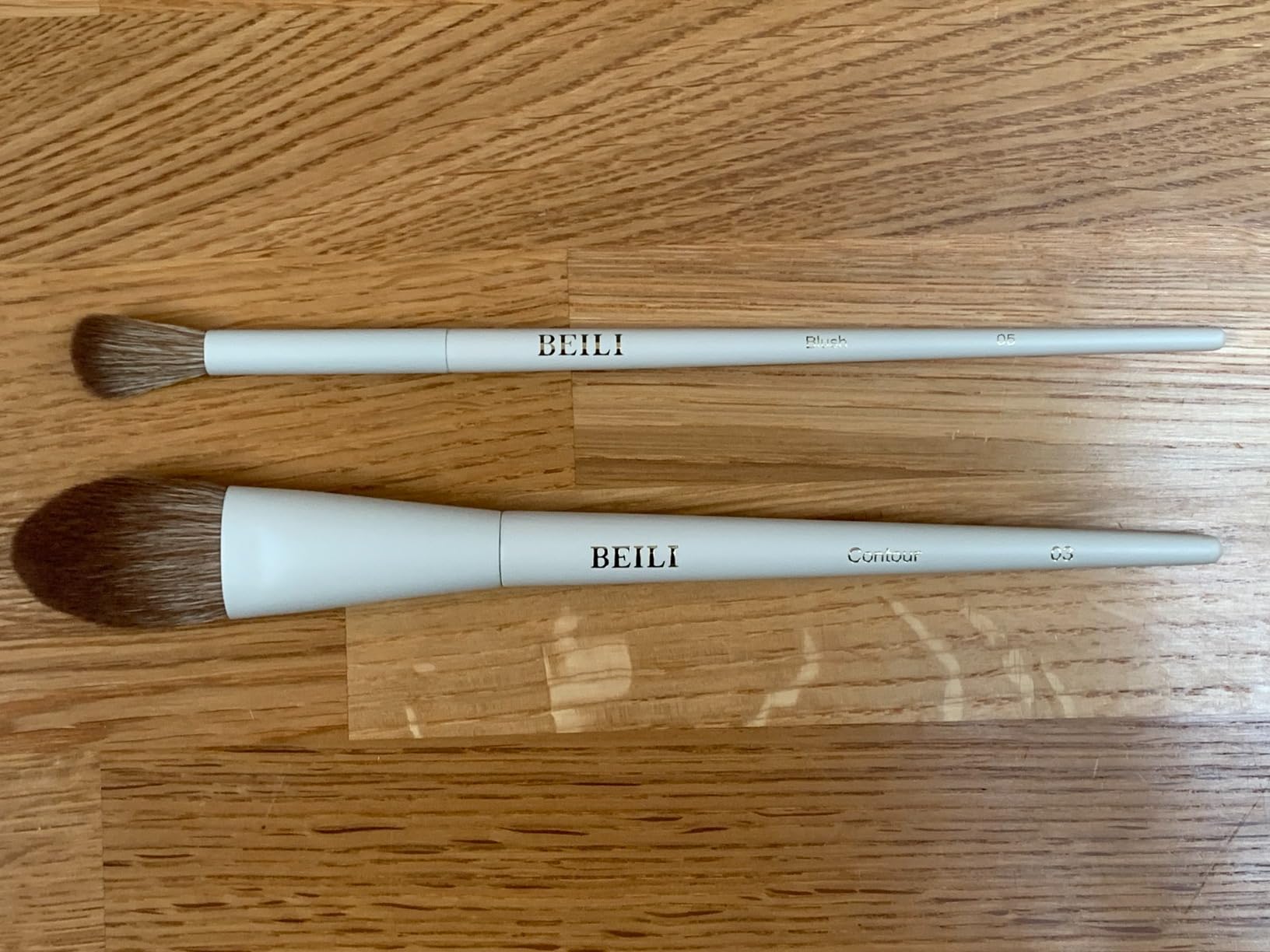 BEILI Set 15 Pennelli Trucco Sintetici Beige