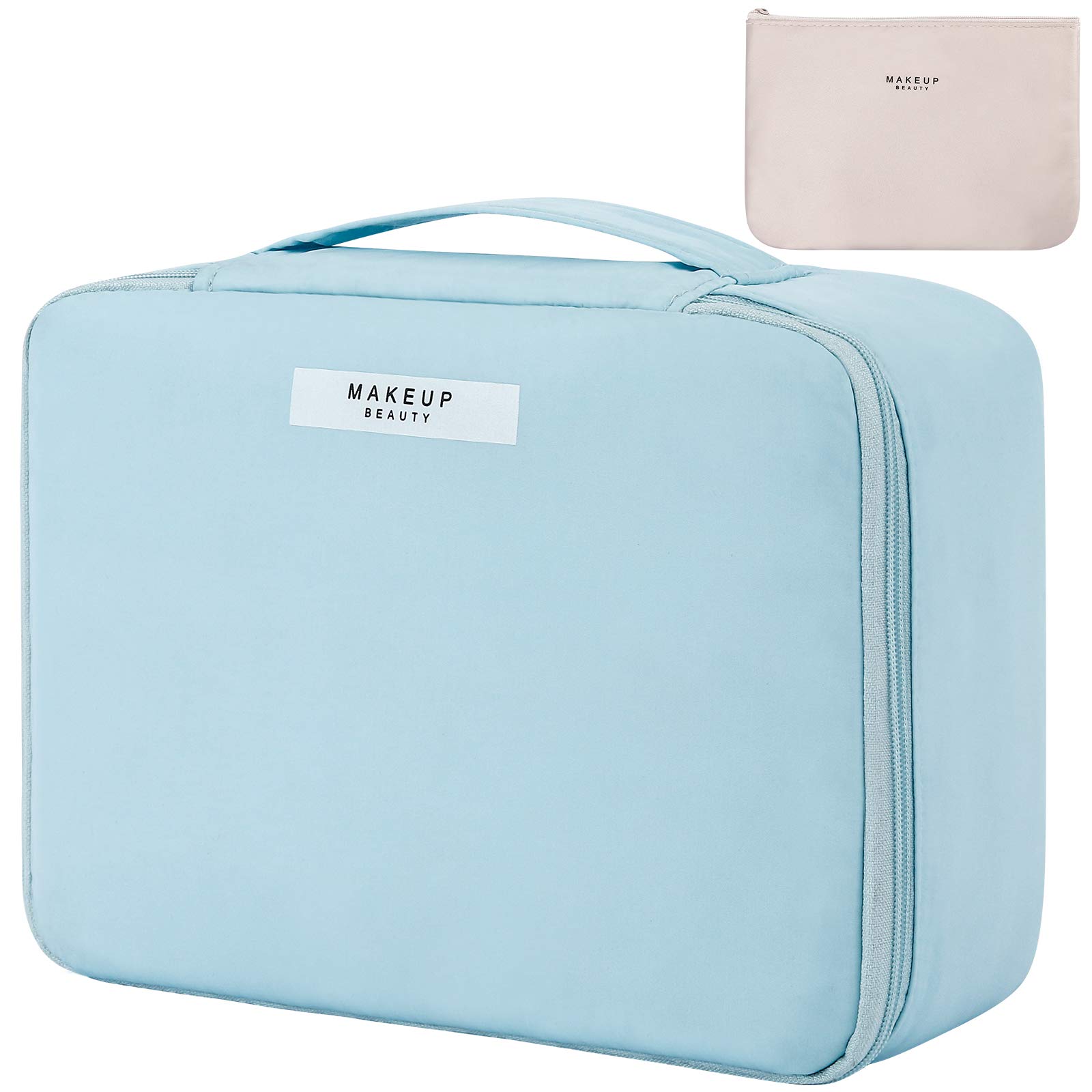 DUcare Borsa Trucco Viaggio Blu con Pochette 23,5 cm