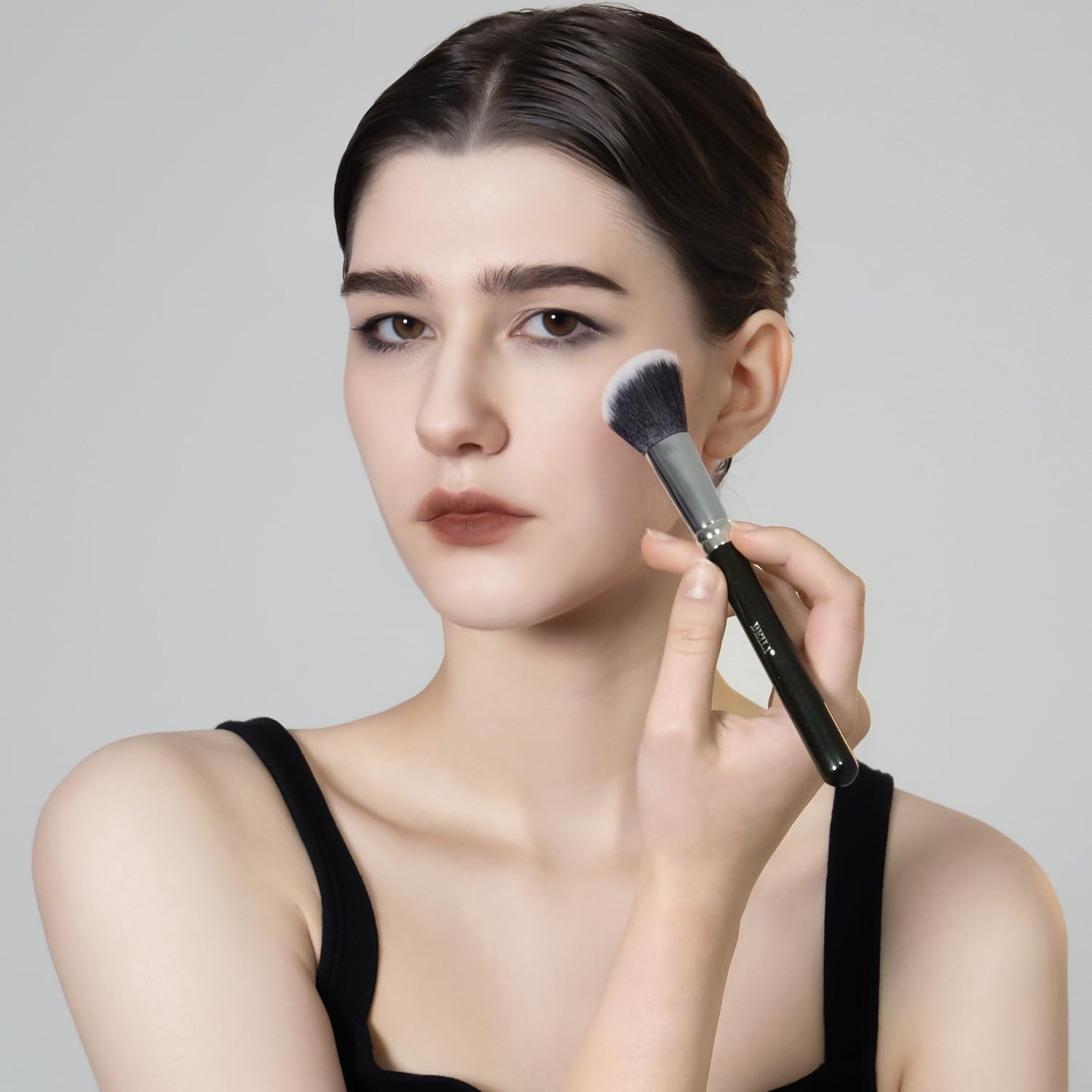 BEILI Set Pennelli Trucco 20 Pezzi Nero Pelo Naturale